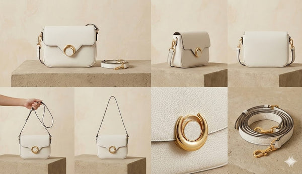 Minimalistische Crossbody met Moon-Sluiting